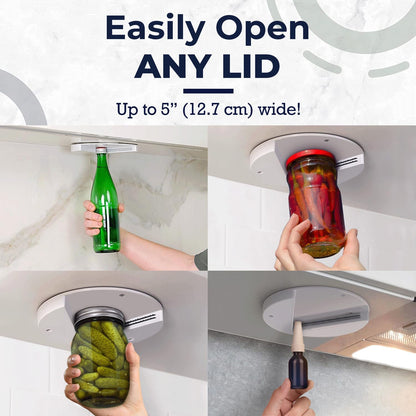 Under Cabinet Jar Openers for Weak Hands Easy Grip Arthritis jar opener One Handed Gadgets