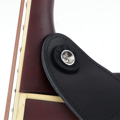 6 Pairs Guitar Strap Locks Premium Strap Blocks Guitar Protector Black