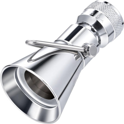 Pivoting Single Spray Shower Head with Shut Off Valve, Replacement for 52650-PK Compatible with Delta Shower