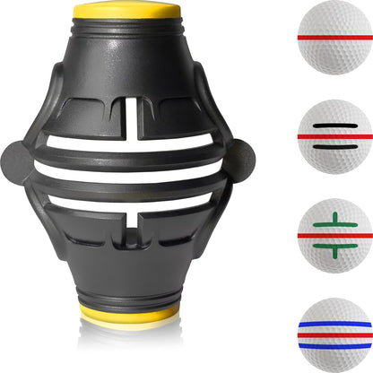Triple Line Golf Ball Marker Golf Ball Line Marker Tool Golf Ball Marker Stencil Alignment Ball Marker