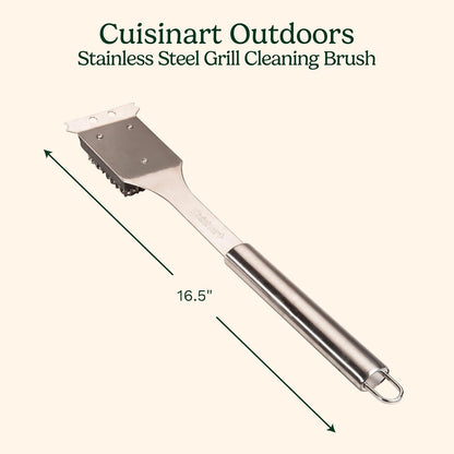 16.5" Long Handle Grill Cleaner Brush and Scraper for BBQ Griddle Grills Cookout Tool