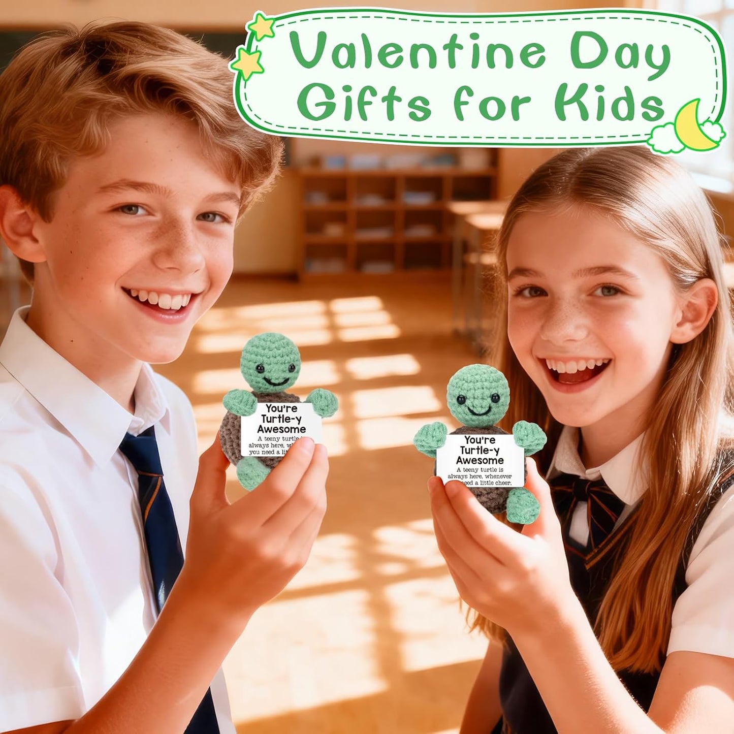 Turtle Valentines Day Gifts for Kids Women Men Birthday Galentines Gifts for Best Friends Coworker Sister Employee