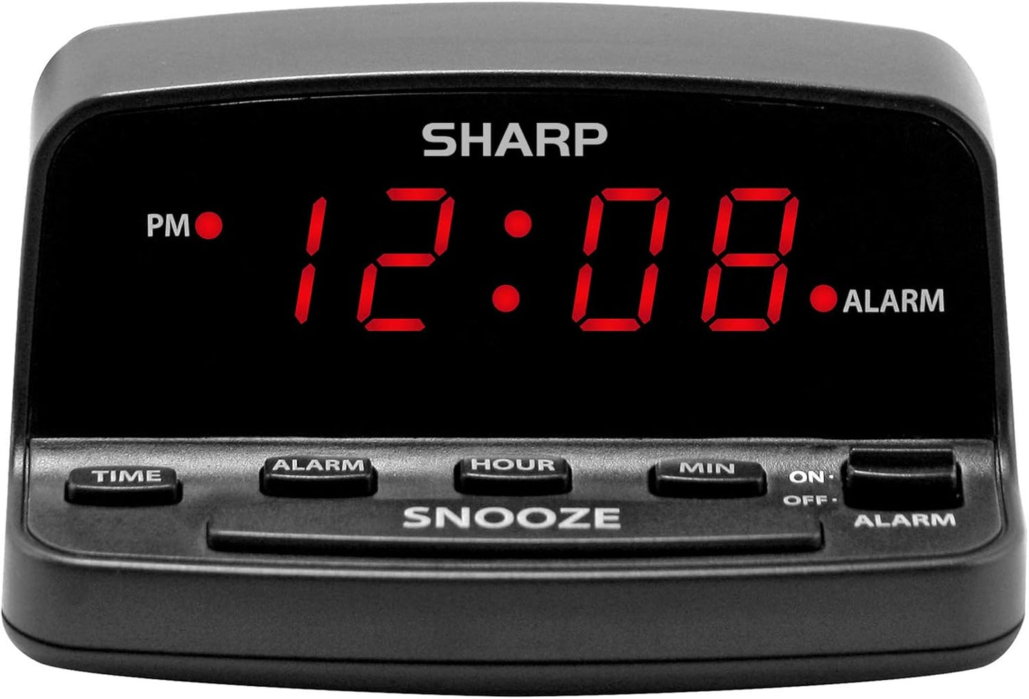Digital Alarm Clock with Keyboard Style Controls Battery Back-up Easy to Use with Simple Operation