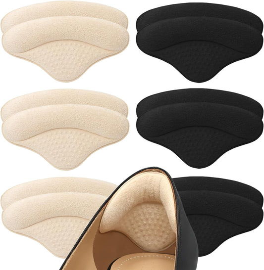 Heel Grips Liner for Loose Shoes Heel Cushion Pads Heel Inserts for Shoe Too Big Men Women Ultra Soothing Heel Protectors for Heel Pain