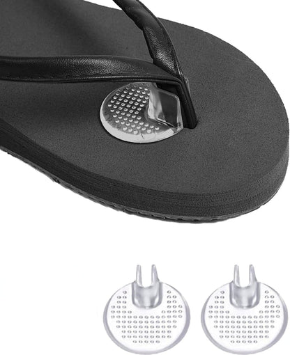 Gel Flip‑Flop Toe Protectors – 2‑Pack Clear Silicone Gel Cushions for Sandals, Pain Relief & Non‑Slip Comfort