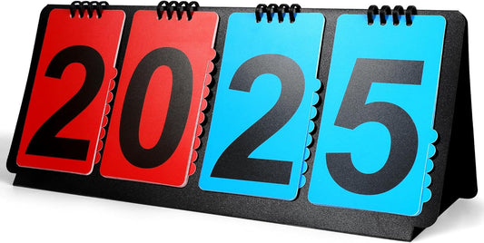 Scoreboard Score Flipper for Basketball/Baseball/Volleyball/Soccer/Softball Portable Manual Flip Score Keeper