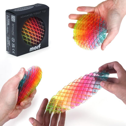 Flexible 3D Sensory Slug Figgy Toy for Kids Teens and Adults Stretchy Quiet Stress and Anxiety Relief