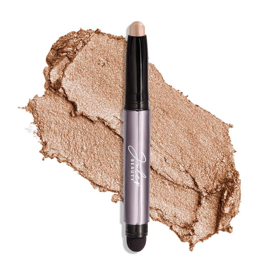 101 Cream to Powder Waterproof Shadow Stick Sand Shimmer Long-Lasting Crease-Proof Champagne Toned Shimmer Cream Eyeshadow
