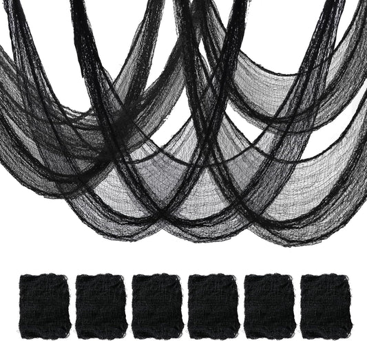 6 Pack Creepy Gauze for House Outdoor Yard and Halloween Decoration Indoor