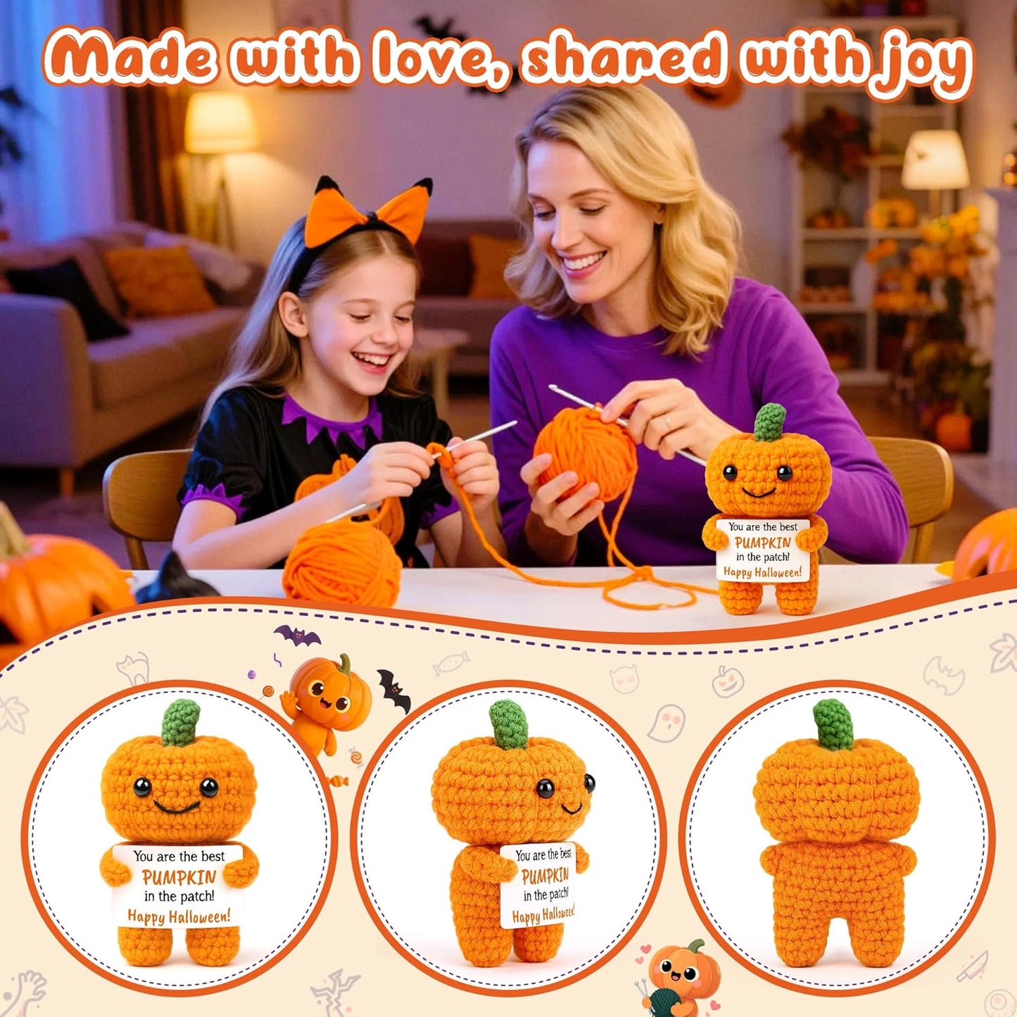 Pumpkin Halloween Boo Basket Stuffers Gifts for Kid Women Men Spooky Basket Stuffers Halloween Decorations