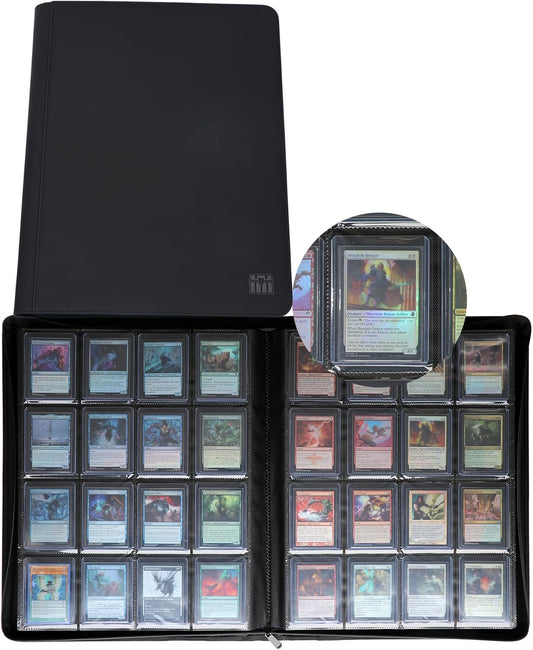 Top loader Binder Holds 640 Top Loaders, Top loader Binder with Sleeves for 3'' x 4'' Top loaders