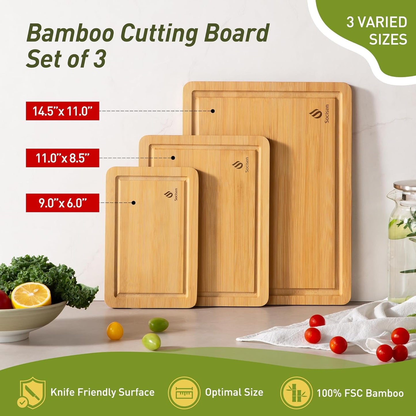 Cutting Board Set Non Slip Feet Over Sink Kitchen Gadgets Seller 2024 First Apartment Essentials New Home