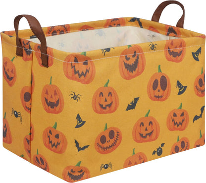 Trick or Treat Basket for Boys and Girls Waterproof collapsible storage box Halloween Decor Gift box