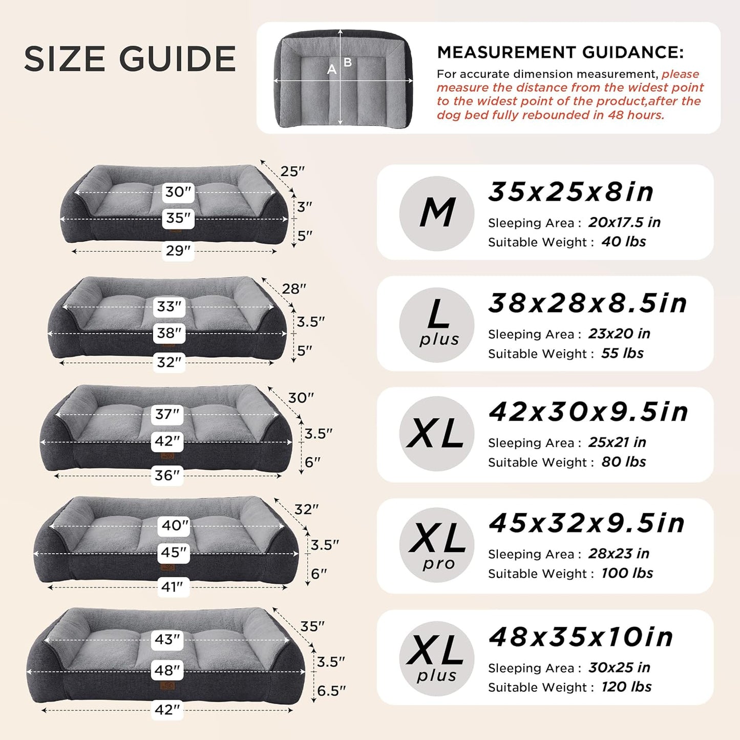 Ultimate Comfort for Your Canine: Supportmax XL Orthopedic Dog Bed - Extra Thick, Waterproof & Washable Grey Sofa for Large Dogs