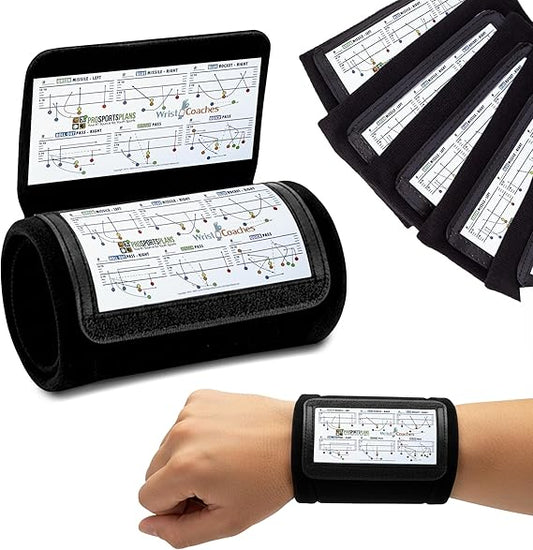 WristCoaches Football Play Wristbands Youth Quarterback Gear Wristband Playbook-Softball Wristbands