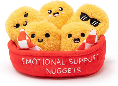 Emotional Support Nuggets by Relatable  Valentines Day Gifts Cute Valentines Plushies Set