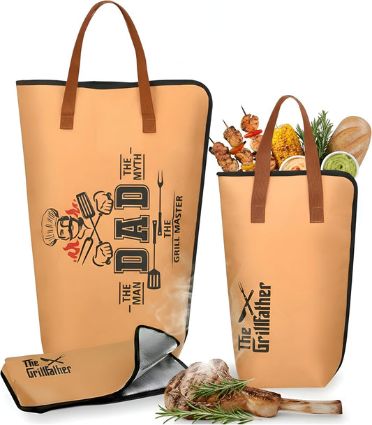 2 Pack BBQ Blanket for Resting Meat for Men Reusable Waterproof Insulated Smoker