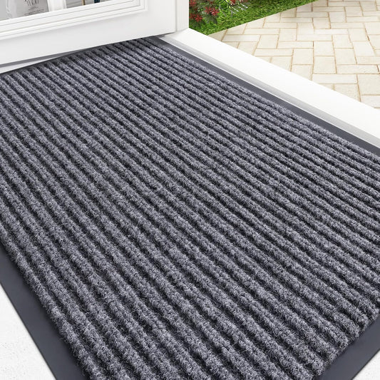 Door Mat Indoor Outdoor Entrance Waterproof Heavy Duty Doormat Fade Resistant