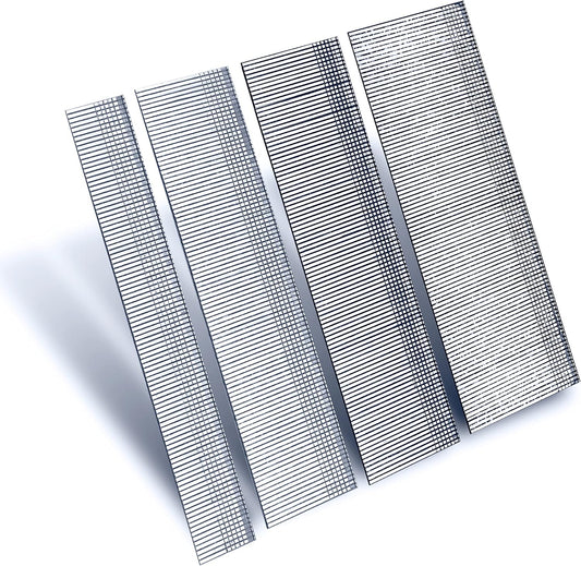 18 Gauge Brad Nails 4 Sizes (2",1-1/2",1-1/4",3/4") Galvanized 18 GA Nail Gun Nails Assorted and Small Finishing Nails