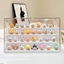 Acrylic Display Case Dustproof Storage Organizer Box for Collectibles Figures Miniatures and Toy with Transparent Showcase