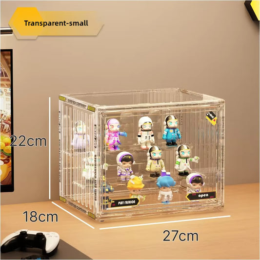 Three Layer Acrylic Display Rack Transparent Showcase Handmade Anime Car Model Blind Box Storage Box