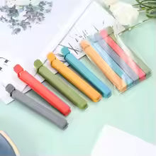 Snack Tea Bag Clip  PP Material Moisture-Proof Magnetic Design, Strong Grip, Dual Grooves