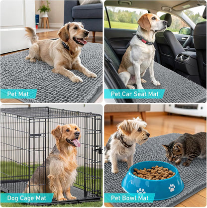 Transform Your Entryway with the OLANLY Dog Door Mat – Soft, Absorbent, and Non-Slip for Muddy Paws (30" x 20")