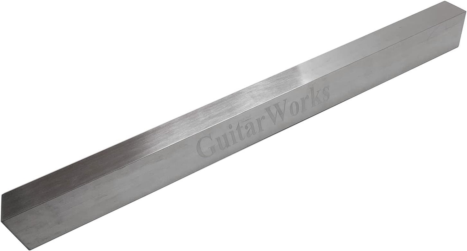 4 Pieces Guitar Luthier Tools Set Unilateral Notched Guitar Neck Straight Edge String Action Gauge Ruler Fret Rocker Fret Leveling Beam Set up Tool for Guitar Fretboard and Frets